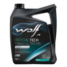 Моторное масло WOLF OFFICIALTECH ULTRA MS 10W40 / 65603/5 (5л)