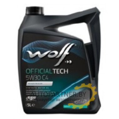 Моторное масло WOLF OFFICIALTECH C4 5W30 / 65608/5 (5л)