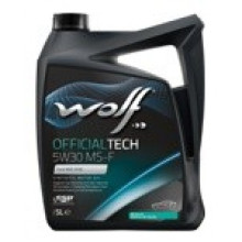 Моторное масло WOLF OFFICIALTECH MS-F 5W30 / 65609/5 (5л)