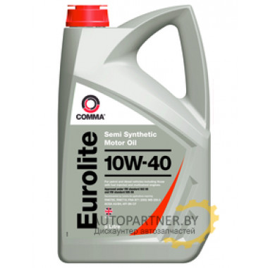 Моторное масло COMMA EUROLITE 10w40 / EUL5L (5л)