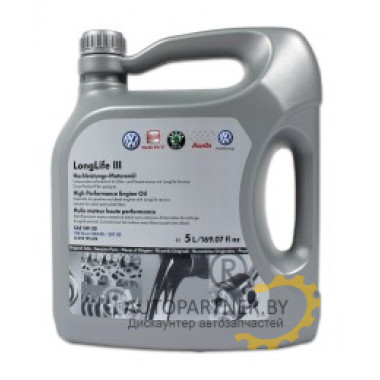 Моторное масло VAG  Longlife III 5W-30, (5л)
