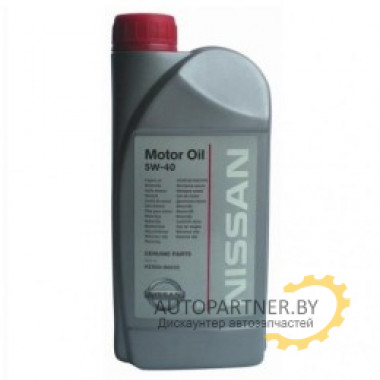Моторное масло NISSAN MOTOR OIL A3/B4 5W40 / KE90090032R (1л)