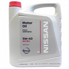 Моторное масло NISSAN MOTOR OIL A3/B4 5W40 / KE90090040 (5л)