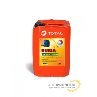 Моторное масло TOTAL RUBIA TIR 8600 10W40 / RU110801 (20л)