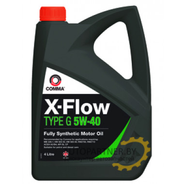 Моторное масло COMMA X-FLOW TYPE G 5w40 / XFG4L (4л)