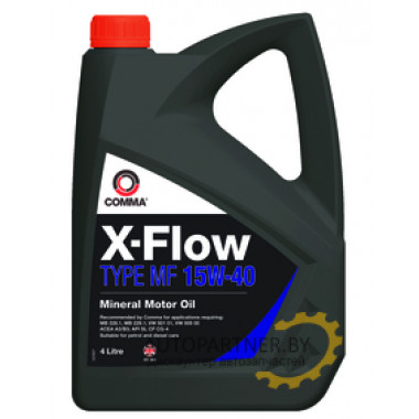 Моторное масло COMMA X-FLOW TYPE MF 15w40 / XFMF4L (4л)