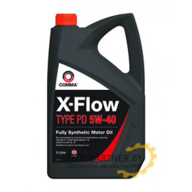Моторное масло COMMA X-FLOW TYPE PD 5w40 / XFPD5L (5л)