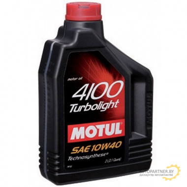 Моторное масло MOTUL 4100 TURBOLIGHT 10W40 / 100350 (2л)