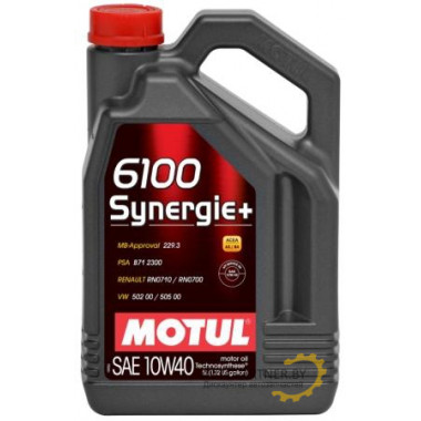 Моторное масло MOTUL 6100 SYNERGIE+ 10W40 / 101493 (5л)