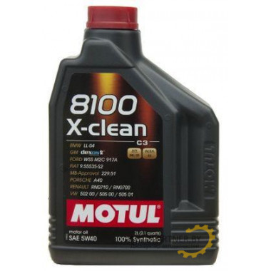 Моторное масло MOTUL 8100 X-CLEAN 5W40 / 102049 (2л)