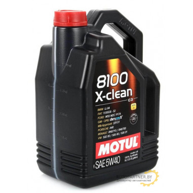 Моторное масло MOTUL 8100 X-CLEAN 5W40 / 102051 (5л)