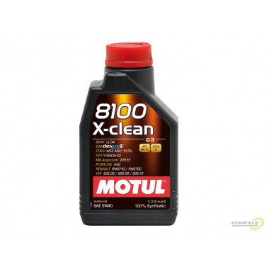 Моторное масло MOTUL 8100 X-CLEAN 5W40 / 102786 (1л)