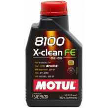 Моторное масло MOTUL 8100 X-CLEAN FE 5W30 / 104775 (1л) (ЗАМЕНА 109470)
