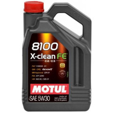 Моторное масло MOTUL 8100 X-CLEAN FE 5W30 / 104776 (4л) (ЗАМЕНА 109171)