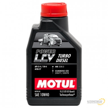 Моторное масло MOTUL POWER LCV TURBO 10W40 / 106135 (1л)