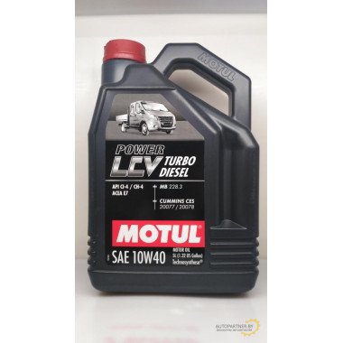 Моторное масло MOTUL POWER LCV TURBO 10W40 / 106136 (5л)