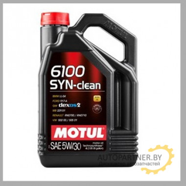 Моторное масло MOTUL 6100 SYN-CLEAN 5W30 / 107948 (5л)