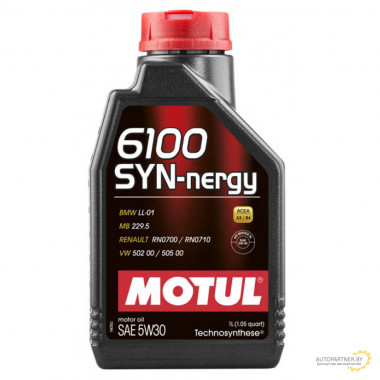 Моторное масло MOTUL 6100 SYN-NERGY 5W30 / 107970 (1л)