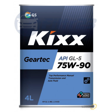 L296244TE1 KIXX GEARTEC 75W90 GL-5/ L296244TE1 Трансмиссионное масло, 4л