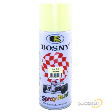 Краска Бледно желтый BOSNY 400мл/ BS33
