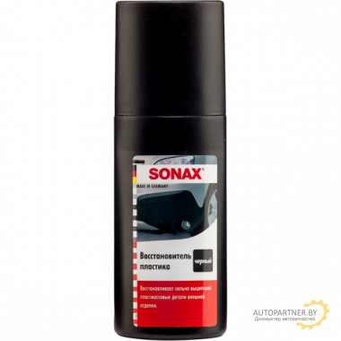 Средство для обновления пластика (черный), без растворителей SONAX 100мл / 409100