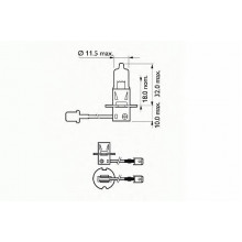 Лампа галогенная H3 12V 55W SCT / 202020