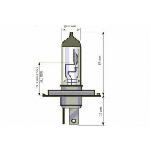 Лампа галогенная H4 24V 75/70W SCT / 202167