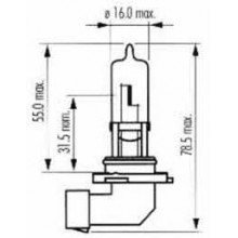 Лампа галогенная HB3 12V 60W SCT / 202570