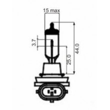 Лампа галогенная H8 12V 35W SCT / 202617