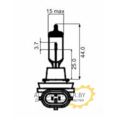 Лампа галогенная H8 12V 35W SCT / 202617