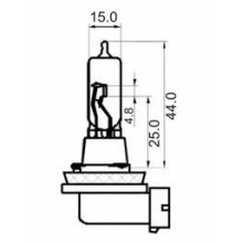 Лампа галогенная H9 12V 65W SCT / 202983