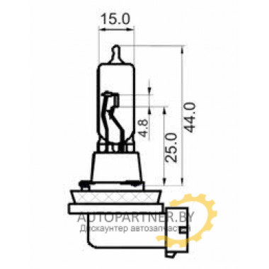 Лампа галогенная H9 12V 65W SCT / 202983