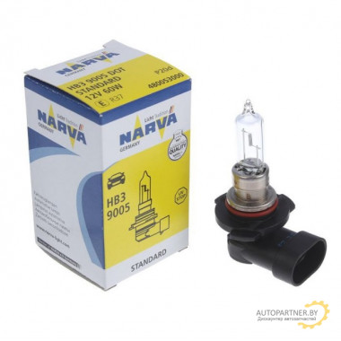 Лампа галогенная HB3 12V 60W NARVA / 480053000