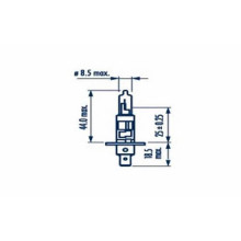 Лампа галогенная H1 12V 55W NARVA / 98503