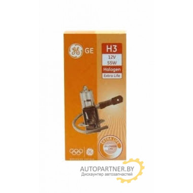 Лампа галогенная H3 12V 55W GENERAL ELECTRIC / 17464