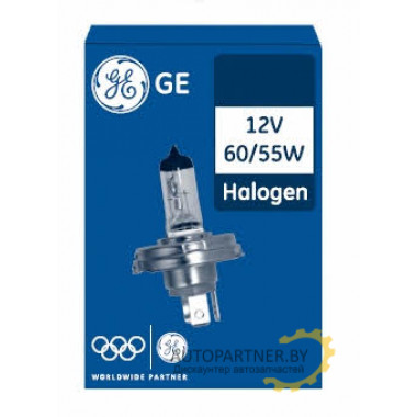 Лампа галогенная H4 12V 60/55W GENERAL ELECTRIC / 19762
