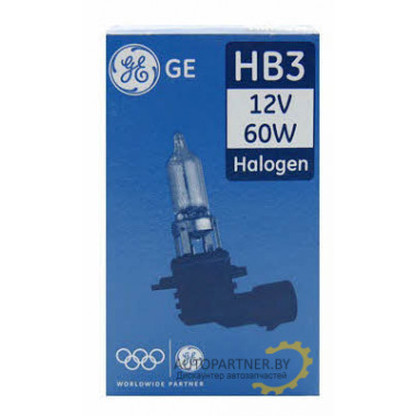 Лампа галогенная HB3 12V 60W GENERAL ELECTRIC / 36474