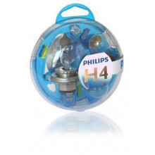 Набор запасных ламп Essential Box H4 12V PHILIPS / 55718EBKM