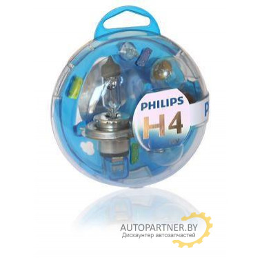 Набор запасных ламп Essential Box H4 12V PHILIPS / 55718EBKM
