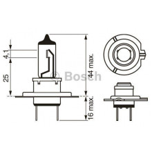 Лампа галогенная H7 12V BOSCH / 1987302073