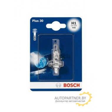 Лампа галогенная Plus 30 H1 12V 55W BOSCH / 1987301003