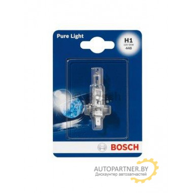 Лампа галогенная Pure Light H1 12V 55W BOSCH / 1987301005