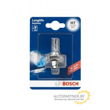 Лампа галогенная Longlife Daytime H7 12V 55W BOSCH / 1987301057