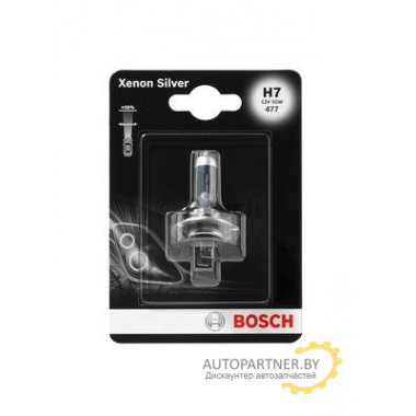 Лампа галогенная Xenon Silver H7 12V 55W BOSCH / 1987301069