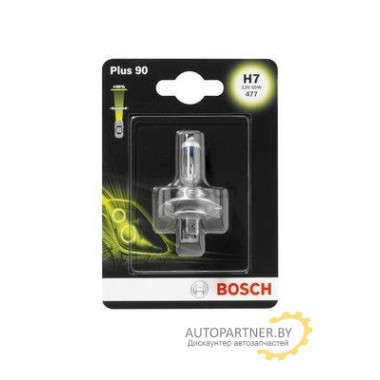Лампа галогенная Plus 90 H7 12V 55W BOSCH / 1987301078