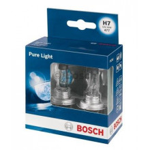 Лампа галогенная Pure Light H7 12V 55W (2 шт.) BOSCH / 1987301406