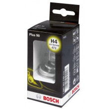 Лампа галогенная Plus 90 H4 12V 60/55W BOSCH / 1987301740