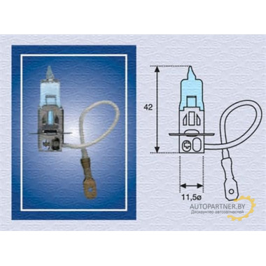 Лампа галогенная H3 12V 55W MAGNETI MARELLI / 002604100000
