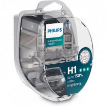 Лампа галогенная X-tremeVision +150% H1 12V 55W (2 шт.) PHILIPS / 12258XVPS2