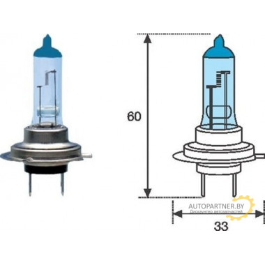 Лампа галогенная H7 12V 55W MAGNETI MARELLI / 002603100000